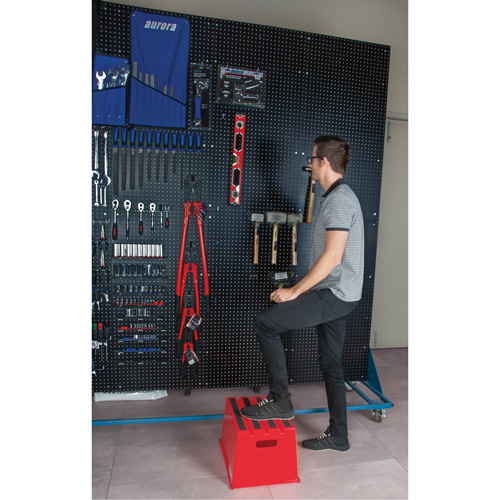 Escabeau industriel, 20-7/8" x 12-3/16" x Hauteur 12" Sécurité Médic