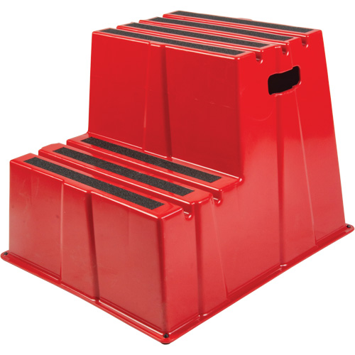 Industrial Step Stool, 2 Steps, 26" x 22-7/16" x 19-11/16" High Sécurité Médic