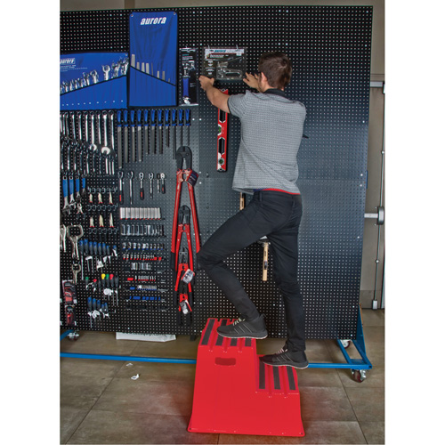 Industrial Step Stool, 2 Steps, 26" x 22-7/16" x 19-11/16" High Sécurité Médic