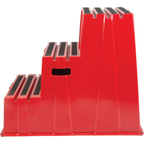 Industrial Step Stool, 3 Steps, 34-13/16" x 22-7/16" x 28-1/2" High Sécurité Médic