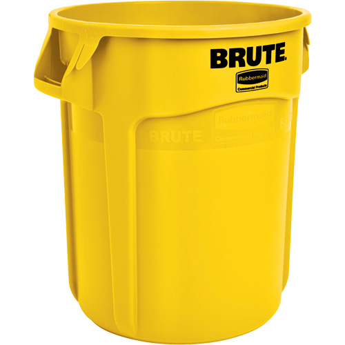 Round Brute&reg; Containers, Polyethylene, 20 US gal. Sécurité Médic