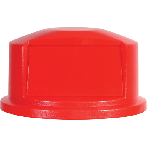 Couvercles ronds Brute, Couvercle bomb&eacute;, Plastique/Poly&eacute;thyl&egrave;ne, Convient aux contenants 22" dia. Sécurité Médic