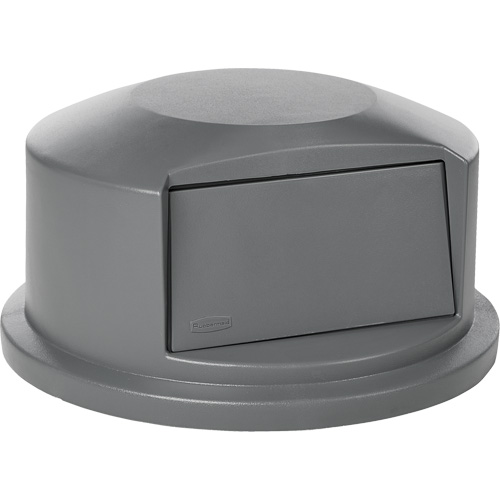 Round Brute&reg; Tops, Dome Lid, Plastic/Polyethylene, Fits Container Size: 24" Dia. Sécurité Médic