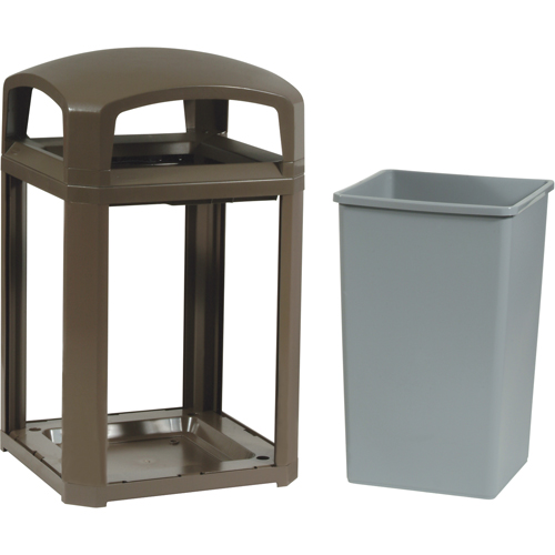 Cadre pour contenant Landmark Series Classique a/enveloppe rigide, Acier galvanis&eacute;, 35 gal. US Sécurité Médic