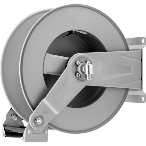 Spring Rewind Hose Reel, 115', Steel Sécurité Médic