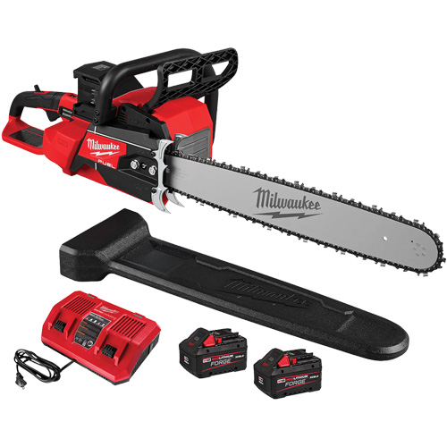 Fuel 20" Dual Battery Chainsaw Kit, Battery Powered, 5.8 HP Sécurité Médic