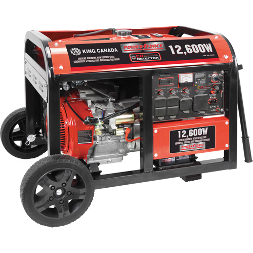 G&eacute;n&eacute;ratrice &agrave; essence &agrave; d&eacute;marreur &eacute;lectrique, 12600 W de surtension, 9000 W nominale, 120 V/240 V, R&eacute;servoir de 31 L Sécurité Médic