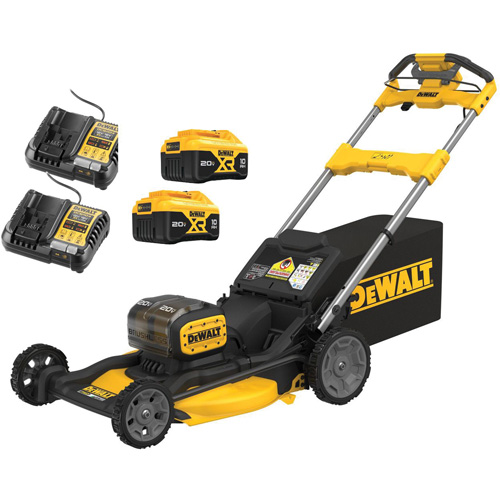 Trousse tondeuse &agrave; gazon sans balais sans fil 21 po XR 2X20V MAX*, Pouss&eacute;e automatique, &agrave; pile, Largeur de coupe 21" Sécurité Médic