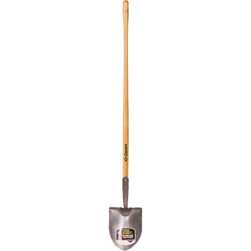 Round Point Shovel, Forged Steel Blade, Hardwood, Straight Handle Sécurité Médic