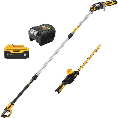 MAX Cordless Lithium-Ion Pole Saw & Pole Hedge Trimmer Combo Kit Sécurité Médic