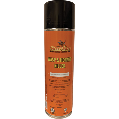 SkeetSafe&reg; Wasp & Hornet Spray, 350 g, Aerosol Can, Solvent Base Sécurité Médic