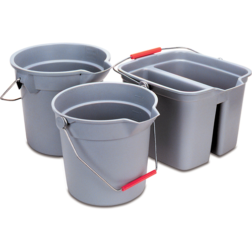 Brute&reg; Bucket, 3.5 US Gal. (14 qt.) Capacity, Grey Sécurité Médic