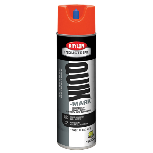 Peinture de marquage industrielle invers&eacute;e &agrave; base de solvant Quik-Mark, 17 oz, Canette a&eacute;rosol Sécurité Médic