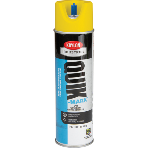 Industrial Quik-Mark Water-Based Inverted Marking Paint, 17 oz., Aerosol Can Sécurité Médic