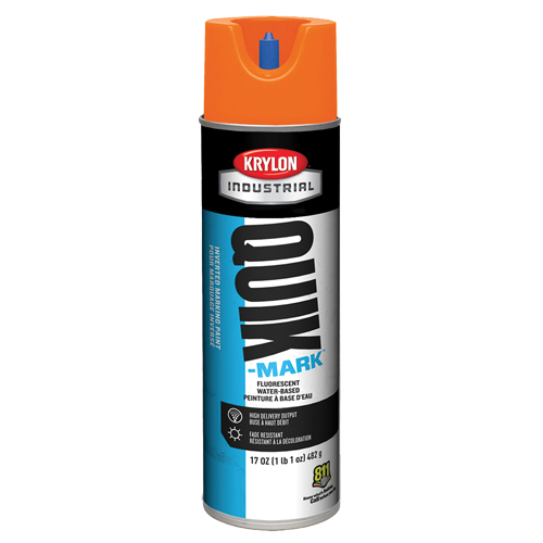 Industrial Quik-Mark Water-Based Inverted Marking Paint, 17 oz., Aerosol Can Sécurité Médic