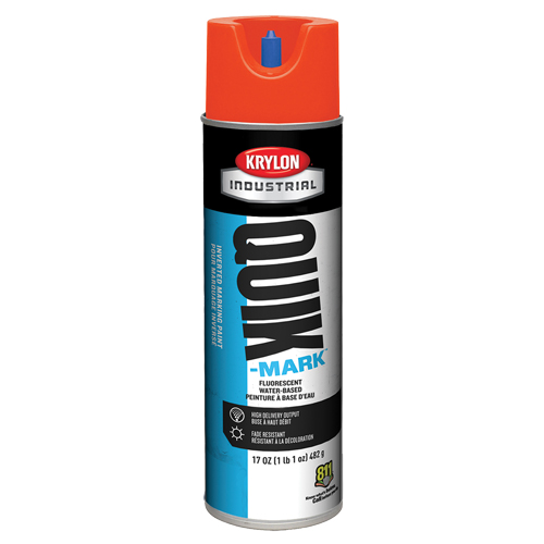 Industrial Quik-Mark Water-Based Inverted Marking Paint, 17 oz., Aerosol Can Sécurité Médic