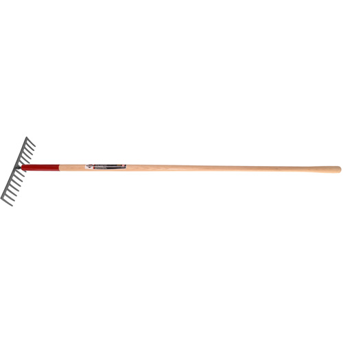 R&acirc;teau &agrave; niveler, Manche Bois, 14-3/4" la, Lame Acier durci, 16 dents Sécurité Médic