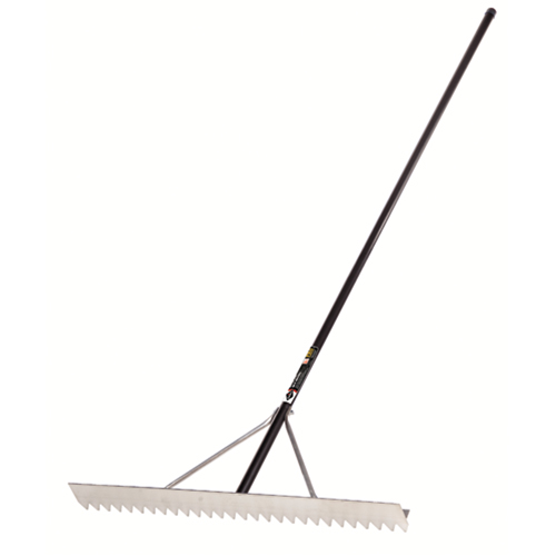 Pro Asphalt Rake, 36" W, Aluminum Blade, 28 Tines Sécurité Médic