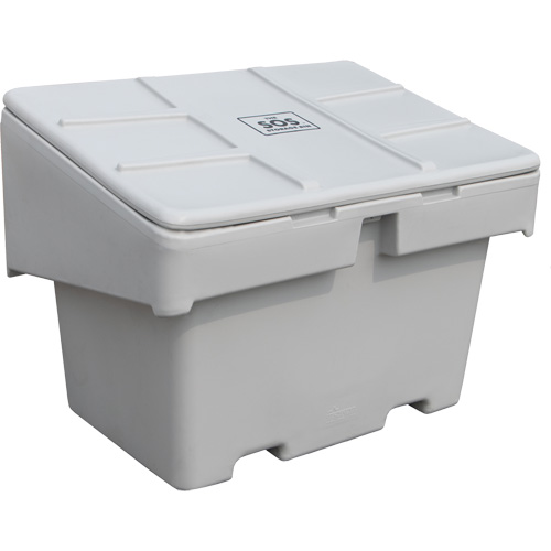 Salt Sand Container SOS, With Hasp, 42" x 29" x 30", 11 cu. Ft., Grey Sécurité Médic