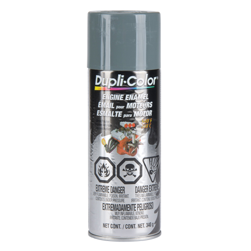 Engine Enamel Paint with Ceramic, New Ford Grey, Gloss, 12 oz., Aerosol Can Sécurité Médic