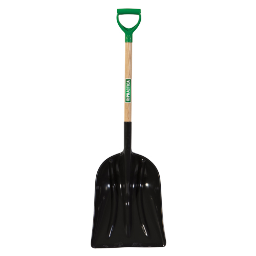 Grain & Coal Scoop Shovel, Wood, Polypropylene Blade, D-Grip Handle, 30-1/4" Length Sécurité Médic