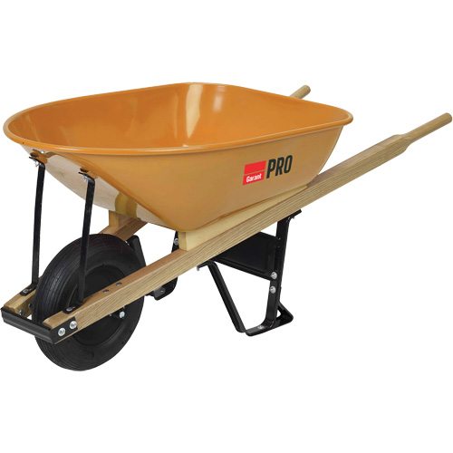 Pro Heavy-Duty Wheelbarrow, 6 cu. ft., Steel Tray Sécurité Médic