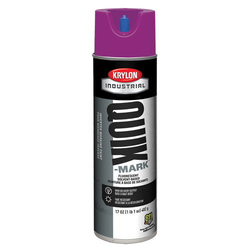 Peinture de marquage industrielle invers&eacute;e &agrave; base de solvant Quik-Mark, 17 oz, Canette a&eacute;rosol Sécurité Médic