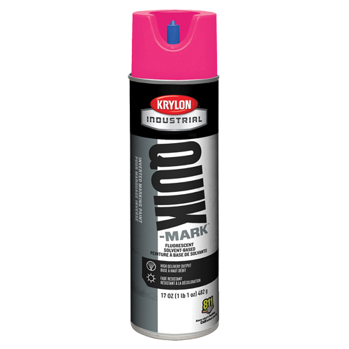 Peinture de marquage industrielle invers&eacute;e &agrave; base de solvant Quik-Mark, 17 oz, Canette a&eacute;rosol Sécurité Médic