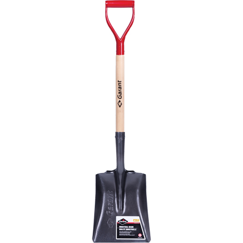 Pro Square Point Shovel, Wood, Tempered Steel Blade, D-Grip Handle, 27-3/4" Long Sécurité Médic