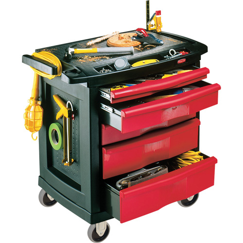 5-Drawer Mobile Work Centre, Plastic Surface Sécurité Médic