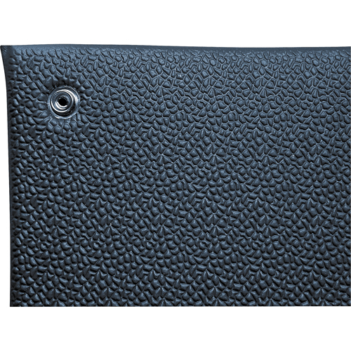 Comfort-King Anti-Static Matting, 4' W x 60' L x 3/8" T, Pebbled, Blue Sécurité Médic