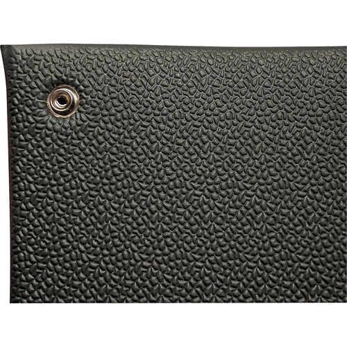 Comfort-King Anti-Static Matting, 6' W x 60' L x 3/8" T, Pebbled, Grey Sécurité Médic