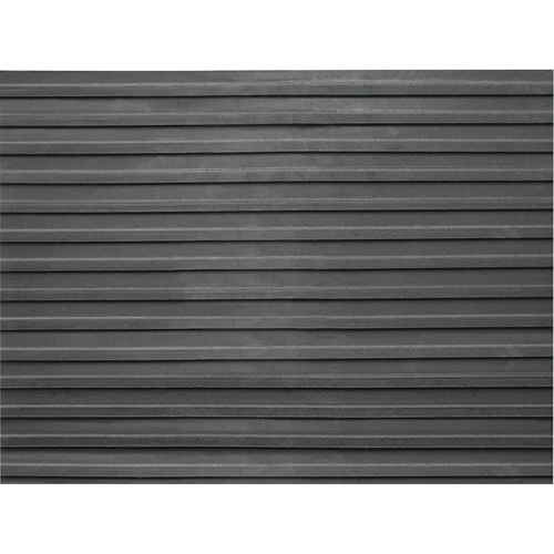 Tapis de vestibule, Couloir, 3' x pi lin. x 1/8", Noir Sécurité Médic