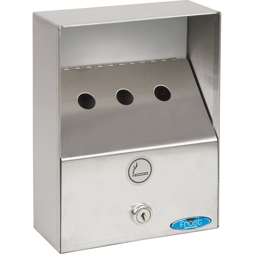Smoking Receptacles, Wall-Mount, Stainless Steel, 1 Litres Capacity, 9" Height Sécurité Médic