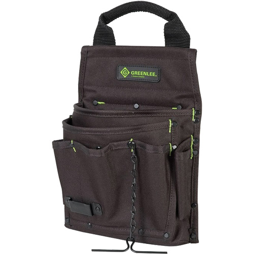 Sac &agrave; outils, Nylon, 7 pochettes, Noir Sécurité Médic