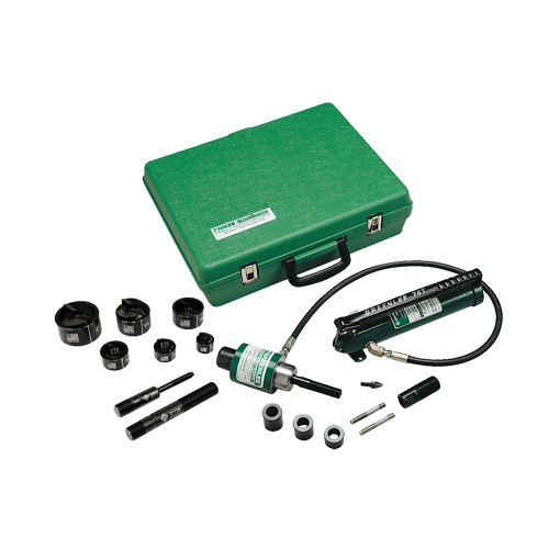 Hydraulic Knockout Kit with Hand Pump and Slug-Buster&reg; Punches Sécurité Médic