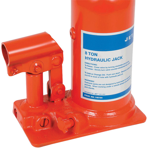 JHJ-8 Super Heavy-Duty Bottle Jack, 8 Ton(s), 15-3/8" Raised Height Sécurité Médic