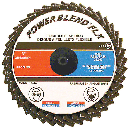 POWERBLEND FLX Roll-on Flap Disc, 2" x Type R, Z40 Grit, Zirconia Alumina Sécurité Médic