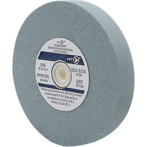 Bench Grinding Wheel, 8" x 1", 1" Arbor, Silicon Carbide Sécurité Médic