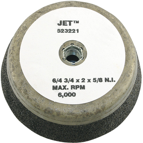Resin Bond Cup Wheel, 6" x 2", 5/8"-11NC Arbor, Type 11 Sécurité Médic