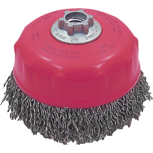 MAXI-CRIMPED Premium Crimped Wire Cup Brush Sécurité Médic