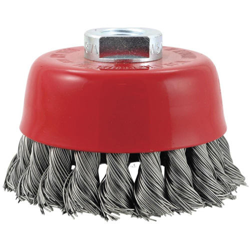 CK3201M14 High Performance Knot Twisted Cup Brush, 3" Dia. Sécurité Médic