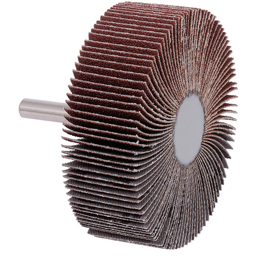 Shaft-Mounted Flap Wheel, 60 Grit, 3" x 1" x 1/4" Sécurité Médic