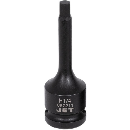 Impact Bit Socket, Hex, 1/4" x 3" L, 1/2" Drive Sécurité Médic