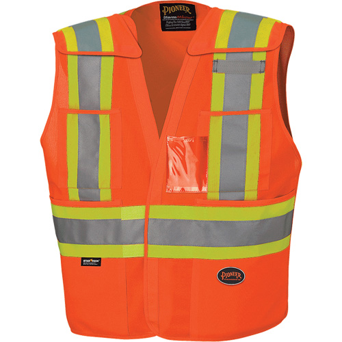 6930 Veste de s&eacute;curit&eacute; d&eacute;tachable &agrave; &eacute;paules tombantes, Orange haute visibilit&eacute;, Grand/T-Grand, Polyester Sécurité Médic