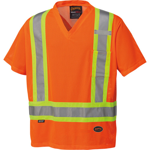 5994 High-Visibility Safety T-Shirt, Polyester, 2X-Large, High Visibility Orange Sécurité Médic