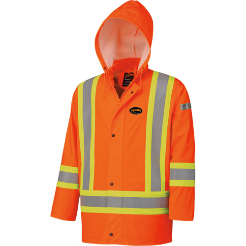 5892 High Visibility Flame Resistant Waterproof Jacket, 2X-Large, High Visibility Orange Sécurité Médic