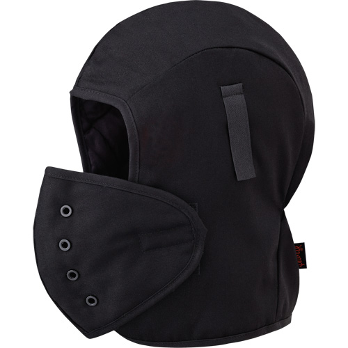 566A Flame Resistant Quilted Hardhat Liner, Black, Cotton Sécurité Médic