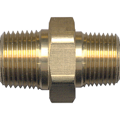 Hex Nipple, Brass, 3/4" x 1/2", NPT x NPT Sécurité Médic
