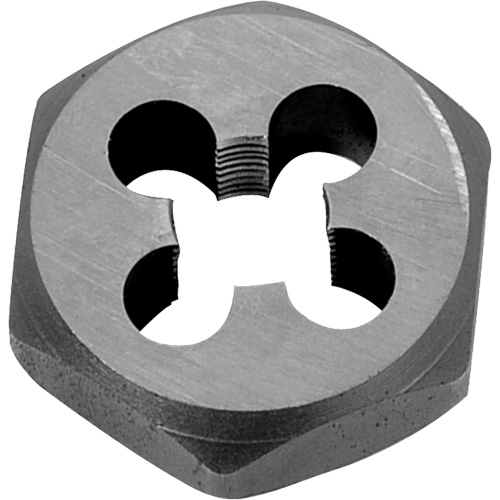 Fili&egrave;re de refiletage hexagonale pour boulon, dia. 1-1/16", Filet de 9/16"-12, Acier au chrome Sécurité Médic